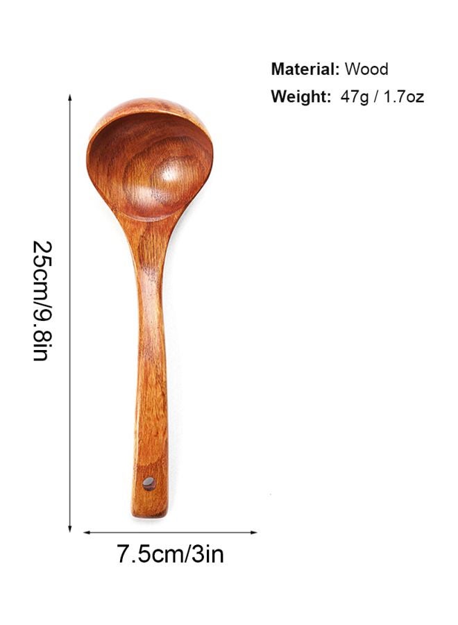 5-Piece Wooden Cooking Ladle Set Brown Rice Spoon 21.5x7, Frying Spatula 2x 39x9.5, 1x Spatula 33x8, 1x Soup Spoon 25x7.5centimeter 5-Piece Wooden Cooking Ladle Set Brown Rice Spoon 21.5x7, Frying Spatula 2x 39x9.5, 1x Spatula 33x8, 1x Soup Spoon 25x7.5centimeter